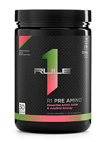 Rule 1 Proteins – Watermelon Splash, Anytime Energy Boost, R1 Pre Amino Acid Complex Rule 1 Proteins