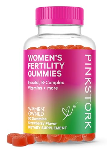 Pink Stork Fertility Gummies, Support Conception and Hormone Balance for Women with Inositol Pink Stork