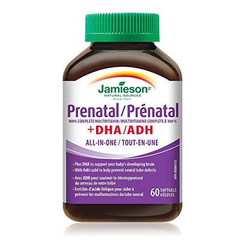 Jamieson PRENATAL Complete Multivitamin with DHA Supplement 60 Softgels Jamieson