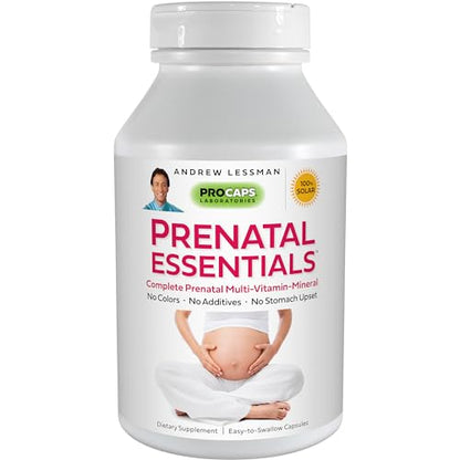 ANDREW LESSMAN Prenatal Essentials 360 Capsules - Complete Prenatal Vitamins for Women ANDREW LESSMAN