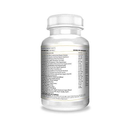 ACTIF Postnatal Vitamin with 25+ Organic Vitamins and Organic Herbs, Nursing and Lactation Supplement ACTIF