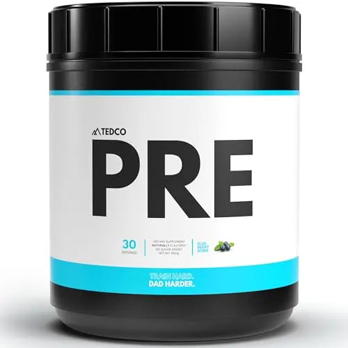 TEDCo Pre Workout Powder - All Natural Preworkout for Men, Zero Artificial Sweeteners TEDCo