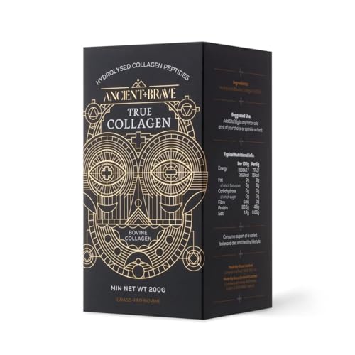 Ancient + Brave True Collagen 200g - Grass-Fed Bovine Collagen Powder - 100% Hydrolysed Collagen Peptides (Type 1) Ancient + BraveBuy Supplements Australia