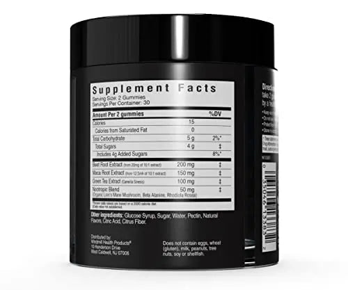 Cybergenics Pre Workout Gummies, Supports Energy Levels, Boosts Performance Cybergenics