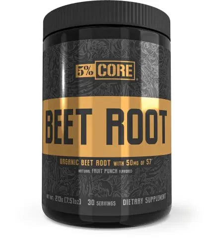 5% Nutrition Core Beet Root | Nitric Oxide Organic Beet Root Powder Pre Workout Additive 5% Nutrition