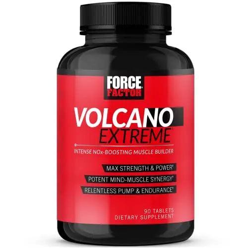 Force Factor Volcano Extreme Pre Workout Nitric Oxide Booster Supplement for Men Force Factor