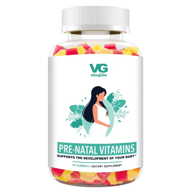 VitaGlobe Prenatal Vitamin Gummy - Womens Multivitamin for Healthy Growth and Brain Development VITA GLOBE