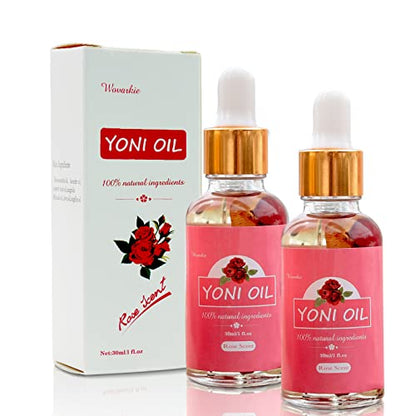 2 Packs Yoni Oil for Women, All Natural Feminine Oil Intimate Deodorant for Women, Ph Balanced Wovarkie