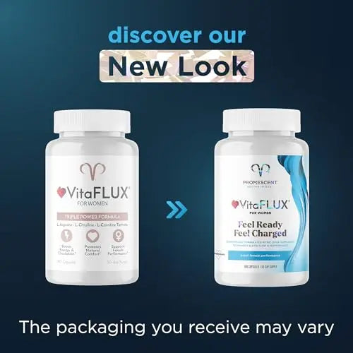 Promescent VitaFLUX Women's Nitric Oxide Booster Supplement, Boost Energy & Performance Promescent