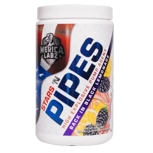 'Merica Labz Stars 'N Pipes High Explosive Pump Agent, Stimulant-Free, 6G of L-Citrulline 'Merica Labz