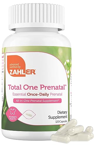 Zahler - Total One Prenatal Vitamins for Women (120 Count) Daily Multi Vitamin Prenatals Zahler