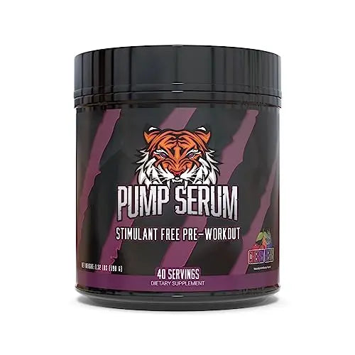 Huge Supplements Pump Serum, Stim Free Pre Workout and Nitric Oxide Booster Huge Supplements