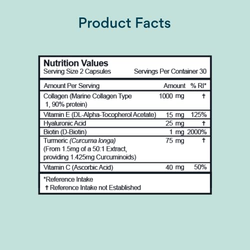 Bettervits Collagen Complex | 1000mg Hydrolyzed Capsules | Skin | Hair | Nails | Joints | Hydrates & Smooths | With Hyaluronic Acid & Vitamin E BettervitsBuy Supplements Australia