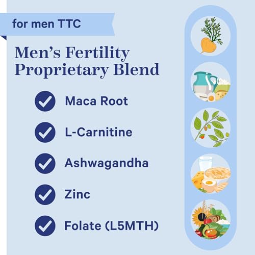 Blue Stork Fertility Supplements for Men - Supports Conception for Him - Male Prenatal Vitamins Pink Stork