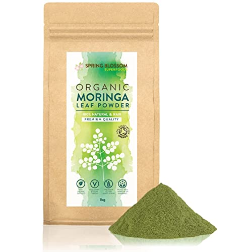 1KG Moringa Superleaf Powder Oleifera 100% Organic Raw Premium Quality Non-GMO Spring Blossom
