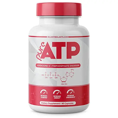 Pure ATP Capsules, Adenosine Triphosphate - Increase Energy, Endurance, Strength BulkStimulants.com