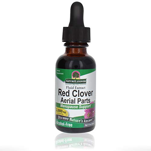 Nature's Answer Alcohol-Free Red Clover Extract Supplement, 1-Fluid Ounce Nature's Answer