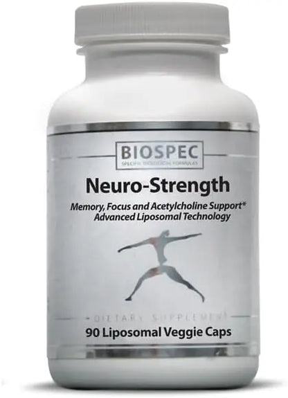 BIOSPEC NUTRITIONALS Neuro-Strength - Support Cognitive Performance* - Acetyl-L-Carnitine, Alpha-GPC, Phosphatidylserine, Huperzine BIOSPEC NUTRITIONALS buy supplements Au
