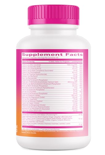 Pink Stork Premium Prenatal Vitamins for Women with Organic Whole-Food Ingredients Pink Stork