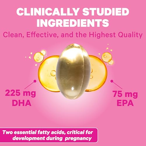 Pink Stork Prenatal DHA - Omega 3 Fish Oil Supplements with DHA and EPA, Pregnancy Pink Stork