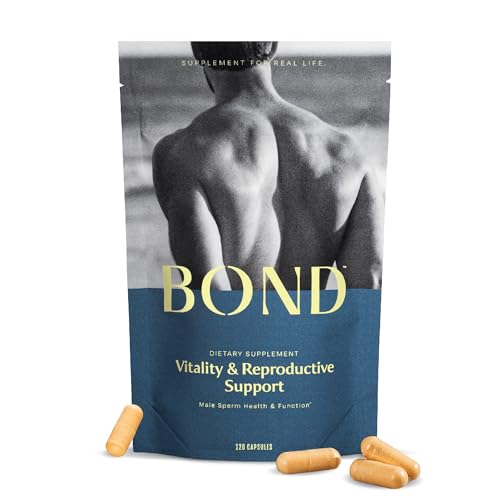 BOND Vitality: All-in-One Male Fertility Supplement - CoQ10, Vitamin B12, Vitamin C, Vitamin D, Catalase BOND