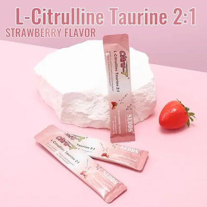 SEDDS L-Citrulline Taurine 2:1, Strawberry-Flavored L Citrulline Powder Citrulline Supplements SEDDS