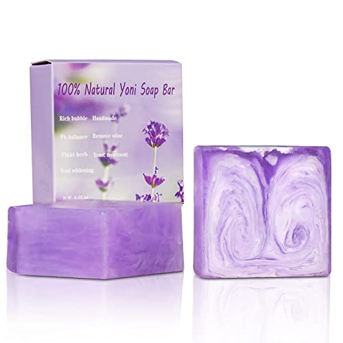 2 Packs Organic Yoni Soap Bars For Women Vaginal Wash, Handmade Yoni Bar Soap For Women Yoni Wash Vickoneer