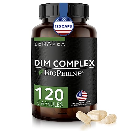 Zenavea Dim Supplement, Hormone Balance for Men with Dim & BioPerrine - Estrogen Blocker for Men Zenavea