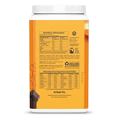 Sunwarrior Classic Plus (750g) Chocolate, 1 Units Sunwarrior