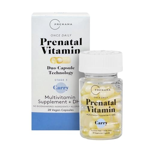 Premama Prenatal Vitamins for Women, Once-Daily Multivitamin Supplement, Includes Folate Premama