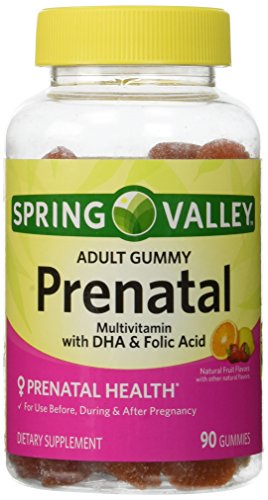 ONLY 1 IN PACK Spring Valley Adult Gummy Prenatal Multivitamin with DHA & Folic Acid Spring Valley