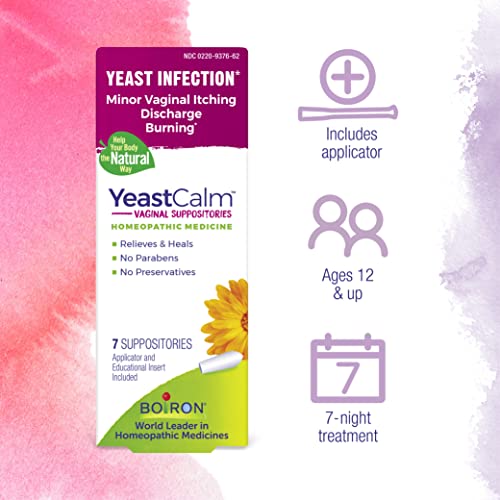 Boiron YeastCalm Homeopathic Suppositories for Yeast Infections, Burning, Discharge BoironBuy Supplements Australia