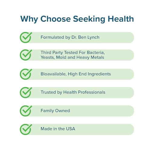 Seeking Health L-5-MTHF, Supports Healthy Methylation, Easily Absorbed Methyl Folate Supplement Seeking Health