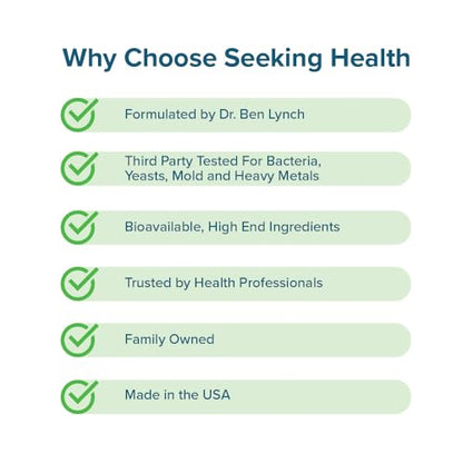 Seeking Health L-5-MTHF, Supports Healthy Methylation, Easily Absorbed Methyl Folate Supplement Seeking Health