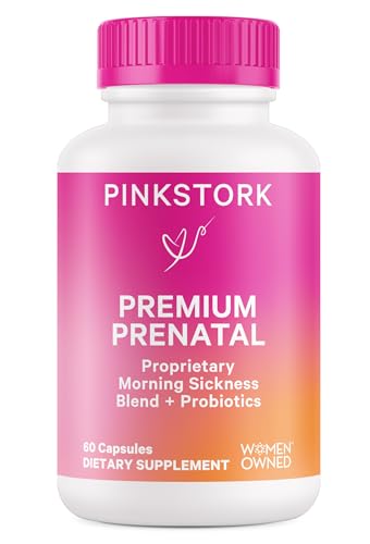 Pink Stork Premium Prenatal Vitamins for Women with Organic Whole-Food Ingredients Pink Stork