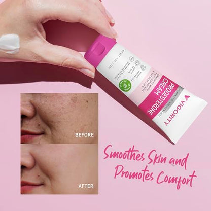 Progesterone Cream for Women Menopause Relief: Natural Bioidentical Progesterone Cream Vigority