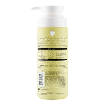 Naturium Bio-Lipid Restoring Moisturizing Body Lotion with Shea Butter, Fragrance Free, 14 oz