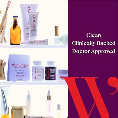 Womaness Active Glow Hair Skin and Nails Vitamins - Biotin, Longvida Curcumin & Hyaluronic Acid Womaness