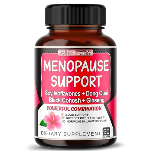 AUMETO Ultra Menopause Support for Women with Soy Isoflavones, Dong Quai, Black Cohosh AUMETO