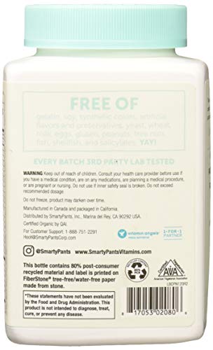 SMARTYPANTS Organic Complete Prenatal Gummies, 120 CT SmartyPants