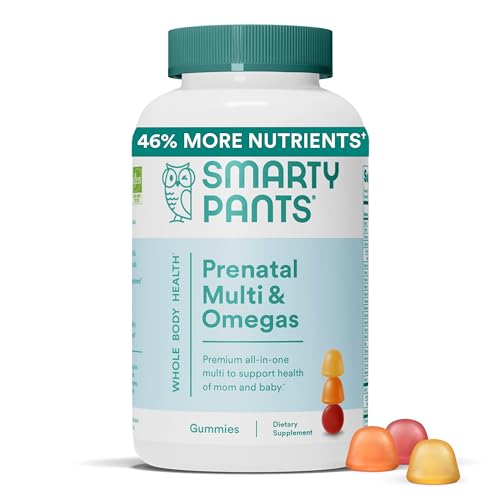 SmartyPants Prenatal Vitamins for Women, Multivitamin Gummies: Omega 3 Fish Oil SmartyPants