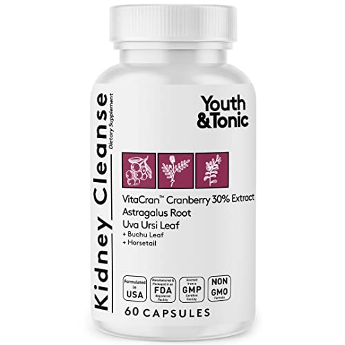 Youth & Tonic Kidney Cleanse Detox for Residual Metabolic Waste & Excess Body Water Youth & Tonic