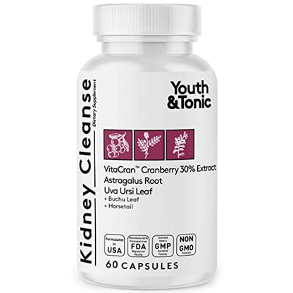 Youth & Tonic Kidney Cleanse Detox for Residual Metabolic Waste & Excess Body Water Youth & Tonic