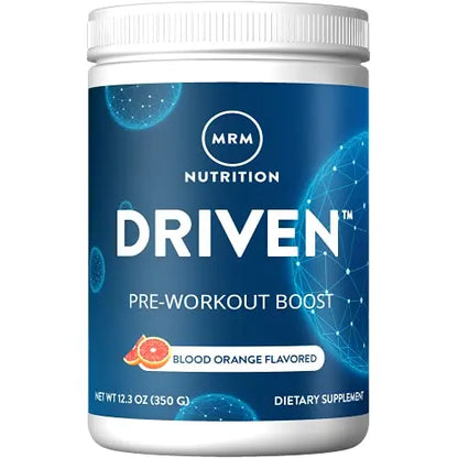 MRM Nutrition Driven Pre-Workout Powder | Blood Orange Flavored | 125mg Caffeine MRM