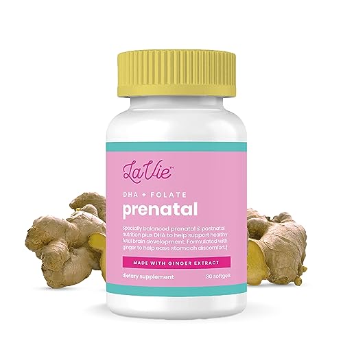 LaVie Prenatal Vitamins with Ginger, DHA, Folic Acid, & Iron - Pregnancy Must Haves for Baby's LaVie