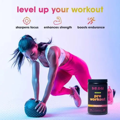 BEAM Be Amazing Vegan Stim Free Pre-Workout Powder | Energy Booster Powdered Drink BEAM