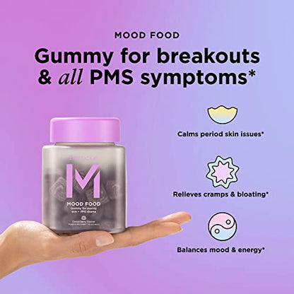ZitSticka Mood Food: Gummy for Moody Skin + PMS Drama, Forest Berry Flavour ZitSticka