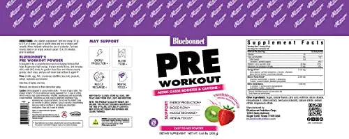 Bluebonnet Nutrition Extreme Edge Pre Workout, Muscle Recharging Formula, Increases Bluebonnet