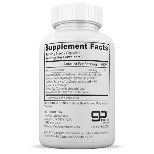 (3 Pack) Lifestyle Keto Pills 800MG Includes Patented goBHB Exogenous Ketones Advanced Justified Laboratories